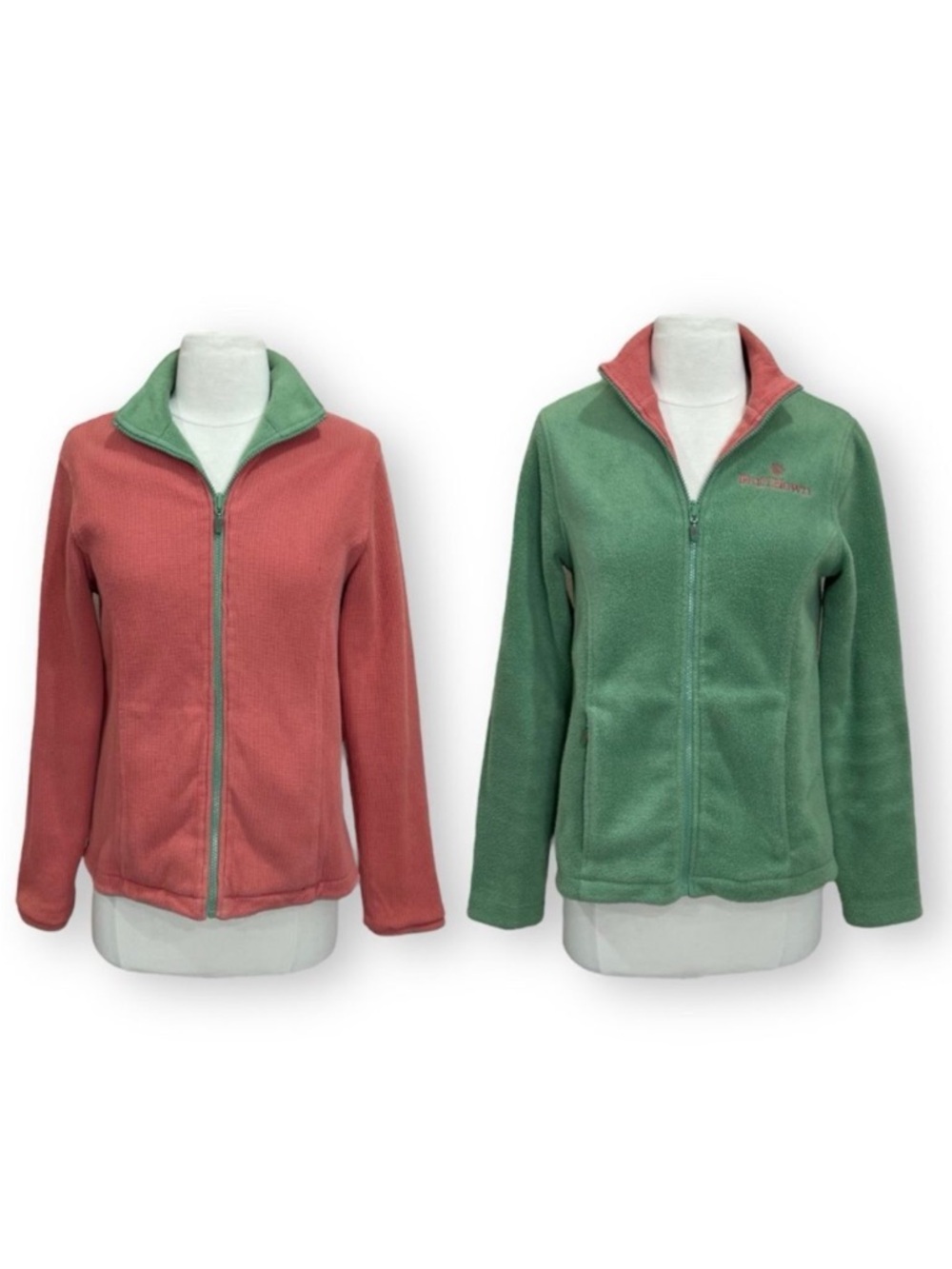 Ruff Hewn Reversible Fleece Full Zip Jacket Small